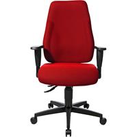 Topstar Operator-draaistoel LADY SITNESS, permanentcontact-mechanisme, rugleuninghoogte 580 mm, rood