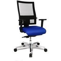 Topstar Kantoordraaistoel PROFI NET 11, in hoogte verstelbare armleuningen met softpad-bekleding, blauw