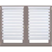 relaxdays 2x Doppelrollo Klemmfix im Set, Seitenzugrollo ohne Bohren, Duo-Rollo zum Klemmen, Klemmrollo, 85 x 150 cm, weiß - 