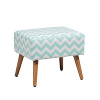 Beliani Hocker pastelblauw MANTEO