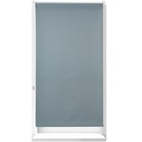 relaxdays 1 x Verdunkelungsrollo, Hitzeschutz, Thermo Rollo Klemmfix, blickdichtes Seitenzugrollo 90x210, Stoff 86 cm, grau - 