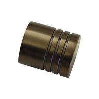 gardinia Endknopf Chicago, Zylinder bronze Zylinder bronze, Ø 20 mm