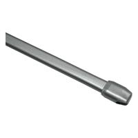 gardinia Vitragestange flach silber matt, Ø 11 mm, ausziehbar 100 - 160 cm - 