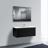 talos Black Home 80 x 60 cm - LED Beleuchtung in neutralweiß - praktische Ablage - Sensortaster