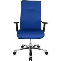 Topstar Operator-draaistoel BIGSTAR20, puntsynchroon-mechanisme, draagvermogen 150 kg, blauw