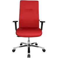 Topstar Operator-draaistoel BIGSTAR20, puntsynchroon-mechanisme, draagvermogen 150 kg, rood