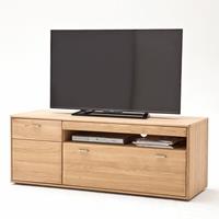 lomadox TV-Lowboard TIJUANA-05 Fernsehschrank aus massiver Eiche Bianco - B/H/T: 149/56/52cm