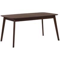 Beliani Eettafel donkerbruin 150 x 90 cm MADOX