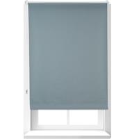 relaxdays 1 x Verdunkelungsrollo, Hitzeschutz, Thermo Rollo Klemmfix, blickdichtes Seitenzugrollo 80x165, Stoff 76 cm, grau - 