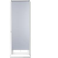 relaxdays 1 x Thermo Verdunklungsrollo, Hitzeschutz, Fenster Seitenzugrollo, Klemmfix ohne bohren, 60x160, Stoff 56 cm, weiß - 