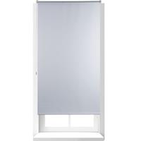 relaxdays 1 x Thermo Verdunklungsrollo, Hitzeschutz, Fenster Seitenzugrollo, Klemmfix ohne bohren, 90x160, Stoff 86 cm, weiß - 