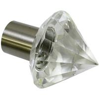 sunpro24 Endknopf Edition Facette Spitze für Ø 20 mm edelstahl-optik - 