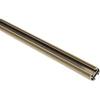 sunpro24 Gardinenstange mit Innenlauf II Memphis - Ø 16 mm - messing-antik 160 cm - 