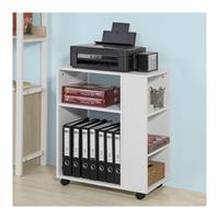 sobuy Rolltisch,Druckerständer, Beistelltisch,Rollwagen;weiß,FBT68-W - 