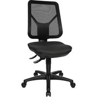 Topstar Ergonomisch gevormde draaistoel, netrugleuning, zwart