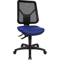 Topstar Ergonomisch gevormde draaistoel, netrugleuning, koningsblauw