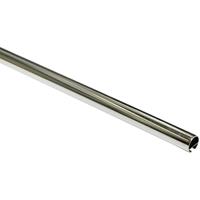sunpro24 Gardinenstange mit Innenlauf I Ø 20 mm chrom 160 - 