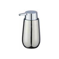 Seifenspender Badi Chrom Keramik, 320 ml, Silber glänzend, Keramik chrom - silber glänzend - Wenko