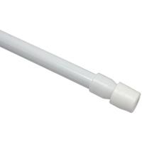 GARDINIA Klemmstange weiss, Ø 8 mm, ausdrehbar 45 - 65 cm - 