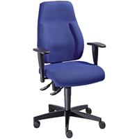 Topstar Operator-draaistoel LADY SITNESS, permanentcontact-mechanisme, rugleuninghoogte 580 mm, blauw