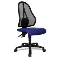 topstar Bürodrehstuhl | Permanentkontakt-Mechanik | Ohne Armlehnen | Schwarz-Royalblau |