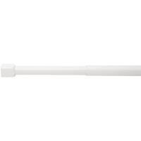 ridder Federstange, Duschvorhangstange teleskopierbar Graz Ø 19 mm weiß 70-115 cm - 