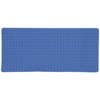 Msv Douche/bad Anti-slip Mat Badkamer - Rubber - Blauw - 76 X 36cm