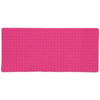 Msv Douche/bad Anti-slip Mat Badkamer Rubber - Fuchsia Roze - 76x36 Cm