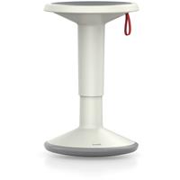 certeo Sitzhocker UP - höhenverstellbar 450-630 mm - grau-weiß