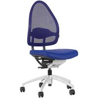 Topstar Design kantoordraaistoel, met rugleuning van gaas, rugleuning 550 mm, koningsblauw