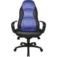 Topstar Draaifauteuil, kunstlleer / microvezels, zwart / blauw
