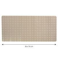 Praxis MSV antislipmat Quadro 36x76cm beige