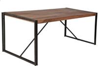 SIT Esstisch, 180x90x76cm braun/schwarz Gr. 90 x 180