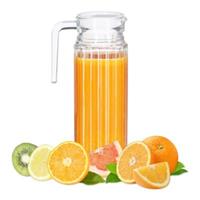 Relaxdays Saftkrug Glas 1 l transparent
