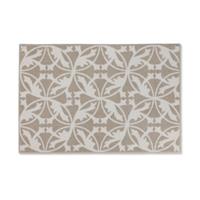 Rhomtuft Badematte Mauro natur/weiß - 830 beige Gr. 50 x 70