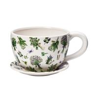 Butlers PLANT A CUP Pflanztasse Lavendelsträuße Blumentöpfe weiß