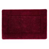 Rhomtuft Badteppich Versailles bordeaux/lurex - 407 rot Gr. 50 x 60