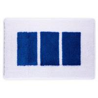 Rhomtuft Badteppich Liberty weiß/blau - 844 Gr. 50 x 60