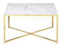 Artistiq Living Artistiq Salontafel 'Chloè' 80cm, Marmerlook, kleur Wit
