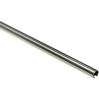 sunpro24 Gardinenstange mit Innenlauf I Ø 16 mm edelstahl-optik 120 - 