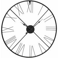 etc-shop Wanduhr, römische Ziffern, analog, schwarz, D 57 cm - 
