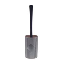 Spirella toiletborstel met houder Graphic wit