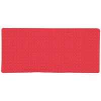 Msv Douche/bad Anti-slip Mat Badkamer - Rubber - Rood - 76 X 36 Cm