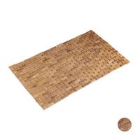 Relaxdays Bambus Badematte 50 x 80 cm natur