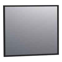 Saniclass Silhouette 80 spiegel 80x70cm zwart aluminium 3503