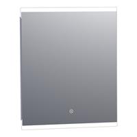 Saniclass spiegel Twinlight 60x70cm met verlichting aluminium 3406s