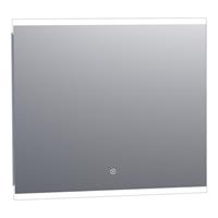 Saniclass spiegel Twinlight 80x70cm met verlichting aluminium 3408s