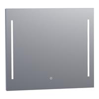 Saniclass spiegel Deline 80x70cm met verlichting aluminium 3864s