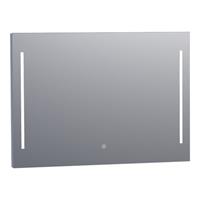 Saniclass spiegel Deline 100x70cm met verlichting aluminium 3865s