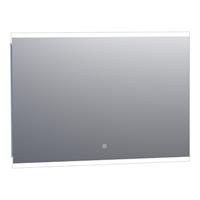 Saniclass spiegel Twinlight 100x70cm met verlichting aluminium 3410s